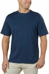 Kirkland Signature Men’s Pima Cotton Tee, Navy, Size S