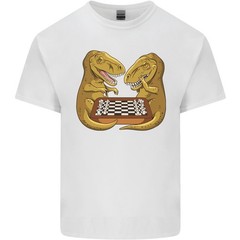 Chess T-Rex Dinosaur Mens Light Cotton T-Shirt