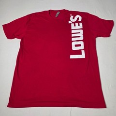 Next Level Apparel Lowe’s T-Shirt Mens XL Red Vertical Graphic Home Improvement