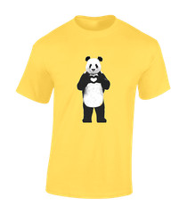 PANDA LOVE MENS T SHIRT CUTE ANIMAL LOVER DESIGN KAWAII JAPAN FASHION GIFT