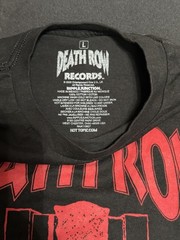 Death Row Records American Record Label Black Shirt sz L HIP HOP RAP 90s Music