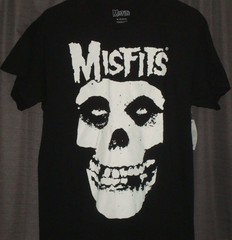 Misfits Punk Rock Band Skull Logo Medium Black T-Shirt