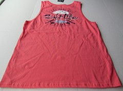 Salt Life Mens One Cast At A Time 100% Cotton Salmon Large Tank Top Nwt
