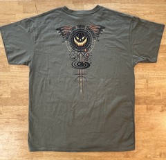 Brisco Brands Halloween T Shirt XL Scary Pumpkin Graphic 2 Sides Erebus Haunted