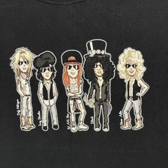 Guns N’ Roses Shirt Mens Large Black Graphic Print Japan Tour 2017 Members