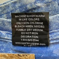 Vintage Sportex Men Blue Mineral Wash Southwest Horse Graphic T Shirt XL