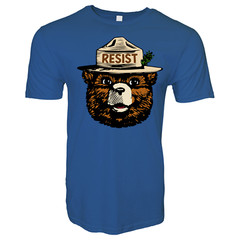 RESIST SMOKEY THE BEAR FASCISM ANTI TRUMP MAGA Political T-Shirt