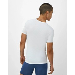 Hanes Originals Ultimate Men’s SuperSoft Crewneck Undershirt, White, 4-Pack L