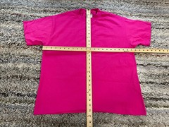 Vintage 90s Hanes Heavyweight 50/50 Blank T-Shirt Mens Large Single Stitch Pink