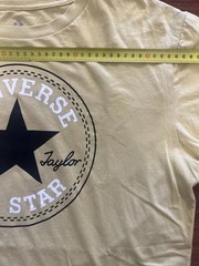 Converse T-shirt L Men’s Logo Front Oversized Loose Fit Y2K