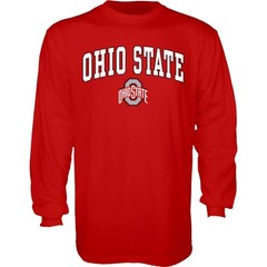 Blue 84 Mens Ohio State Buckeyes Long Sleeve T Shirt Team Color Arching Over