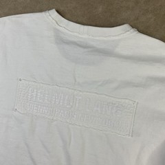 Helmut Lang T-Shirt Men Sz XL Embroidered Tee Vienna Paris New York Crewneck
