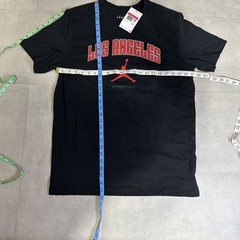 NIKE AIR JORDAN MJ LOS ANGELES HBR MENS LARGE BLACK T-SHIRT NEW HQ0384 010