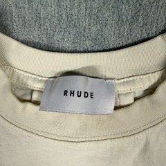 Rhude Shirts Men M Cream White Graphic Muscle Tank Top World Championship Racing