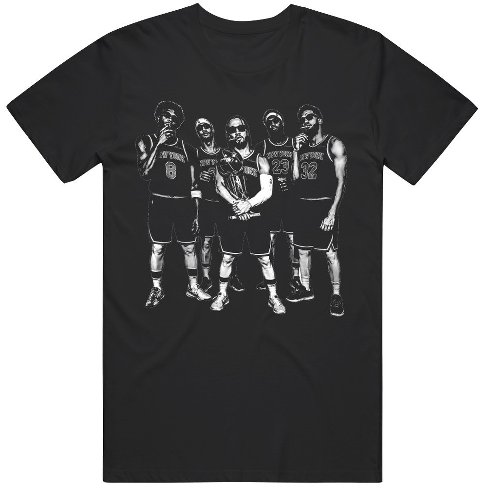 New York Champion team celebration portrait Jalen Brunson Gift Graphic v2 T Shir