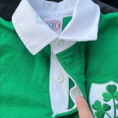Green Irish Shamrock Rugby Jersey Ireland Shirt XL Heavy Cotton St Patrick’s Day