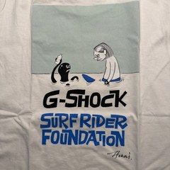 G-SHOCK T-SHIRT Surfrider Foundation x Yusuke Hanai SIGNED AUTO Rare Merch Swag