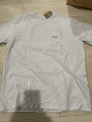 Patagonia Mens Boardshort Logo Responsibili-Tee Pocket T-Shirt Mens L White