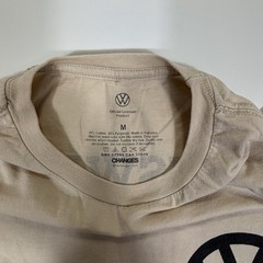 Volkswagen Bus Shirt Mens Medium Tan Original Bus 1960 Style front logo car