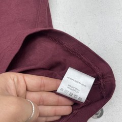 Tailored Athlete Shirt Mens XS Red Muscle Fit Stretch Tee Tagless Basic Crewneck