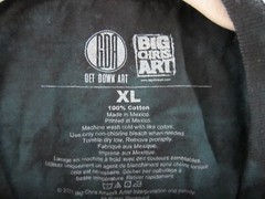 Alice in Wonderland Shirt Mens XL Green Black Tie Dye Big Chris Get Down Art