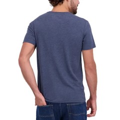 Lucky Brand Men’s Blue Graphic Crew Neck T-Shirt Short Sleeve Knit Size L NEW