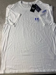 Under Armour Men’s 2XL White Freedom Graphic T-Shirt NWT Short Sleeve