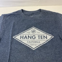 Hang Ten Men’s S Small Heavy Navy Blue Graphic Short Sleeve Crew Neck T Shirt
