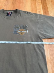 Harley Davidson I Rode The Dragon T Shirt Size Large Gray Smokey Mountain TN 07