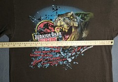Vintage Universal Studios Jurassic Park the Ride Graphic T Shirt Sz L Rare