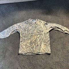 Vintage Mossy Oak Long Sleeve Shirt Mens XL Shadow Grass Camo Pocket Made in USA