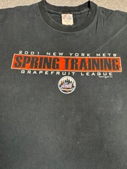 VTG Majestic Faded MLB Baseball Spring Training Mets XL Shirt USA Made DISTRESS