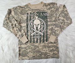 Rothco Shirt Mens M Infowars Camo Camouflage Military Tee T-Shirt Long Sleeve