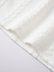 Men’s Cable Knit Contrast Collar Polo Shirt Business Casual V Neck Summer Top