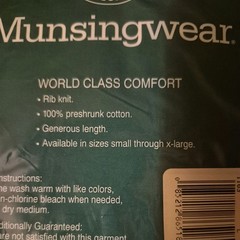 Vintage New Munsingwear Athletic Shirts 3pack Size L(42-44) 100% Combed Cotton