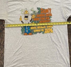 Vintage Dope 420 Hippie T Shirt Single Stitch XL 80s Peace Marijuana Stoner