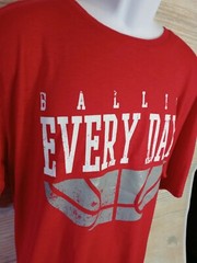 New Men’s XL Graphic Tee T-Shirt “Ballin Every Day” Basketball March Madness NBA