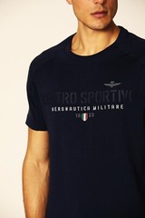 AERONAUTICA MILITARY Men’s 241TS2207J634 08347 Short Sleeve T-Shirt Blue