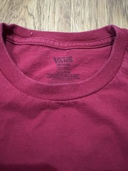 Vans Off The Wall Great Wall Of China Short Sleeve Red Men’s T-Shirt Size Medium