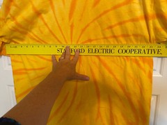 District Threads Men’s Yellow Orange Tie Dye 100% Cotton T-Shirt Size 2XL