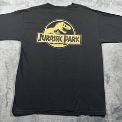 Vintage Jurassic Park T-Shirt Mens XL Black Universal Studios Hollywood 90s