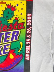 Hanes San Antonio Fiesta Clambake T-Shirt Mens L White Cotton 2003 Vintage
