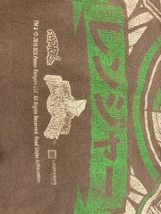 Power Rangers Gray Green White Graphic Print Crew Neck Adults T-Shirt Size L