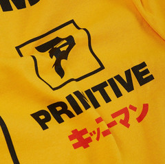 Primitive KIKKOMAN SEASON L/S Gold Multi-color Graphic Regular Fit Men’s T-Shirt