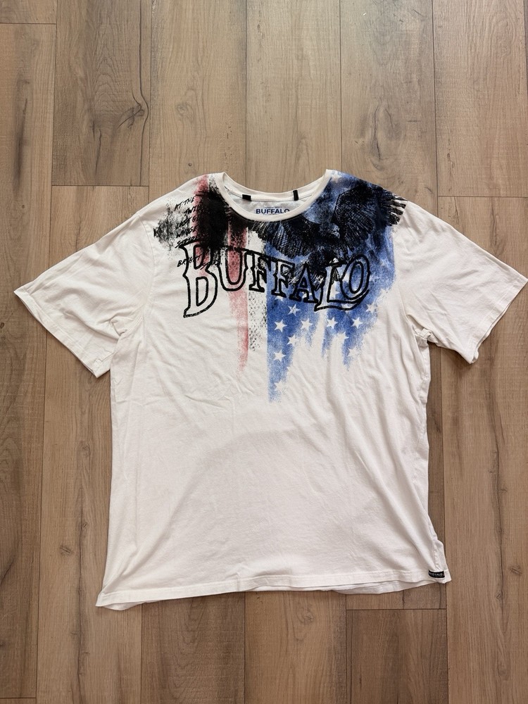 Buffalo by David Bitton Stars And Stripes Shirt 2 XL