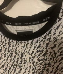 RISE AS 1NE White/Black Shirt w/Zippers High Low Shirt Medium Item #1161