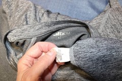 BCG Men’s Gray Moisture Wicking Pullover Long Sleeve Activewear Shirt Size Large