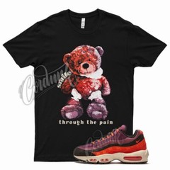Black SMILE T Shirt for N Air Max 95 Utility Villian Red Hyper Crimson Purple