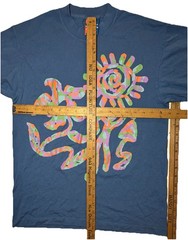 Extra Vitamins Be The Light 2 Sided Long Sleeve Trippy Hippie Floral Sun Shirt S