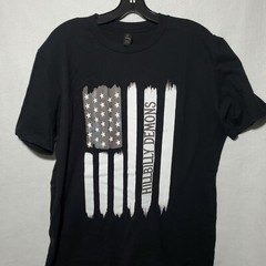 Hillbilly Demons Shirt American Flag black size Large